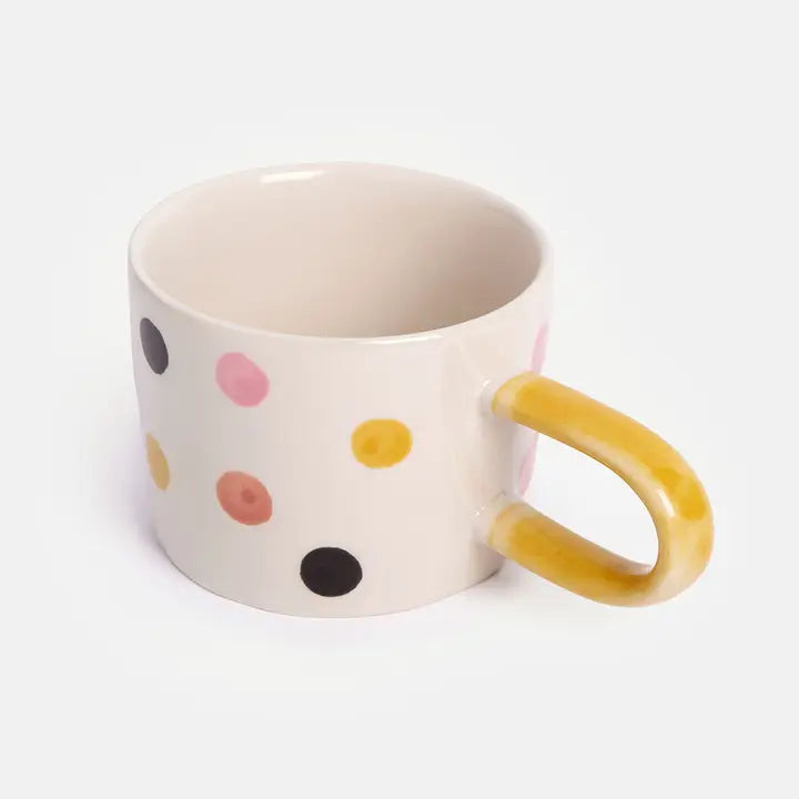 Multi Dotty Mug by Caroline Gardner - Set of 4 - 14.5cm
