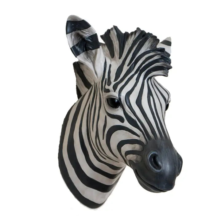 Zebra Head Wall Hanging - 28cm