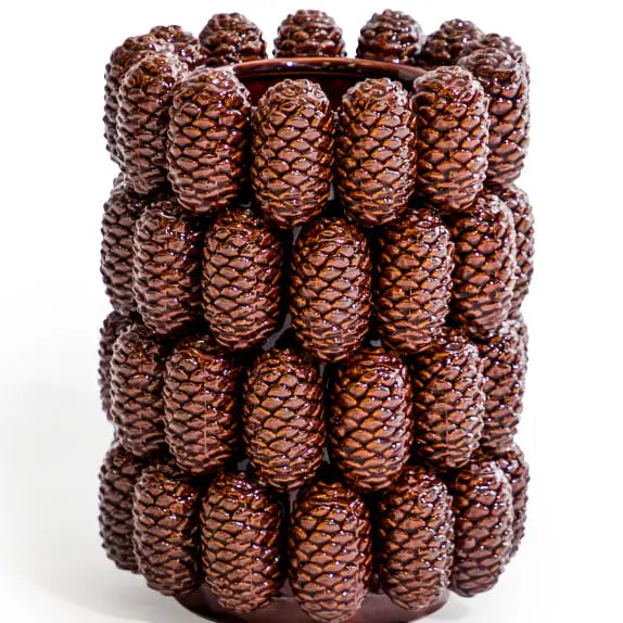 Ceramic Pine Cone Vase - 26cm