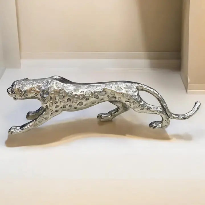 Silver Panther Ornament - 73cm