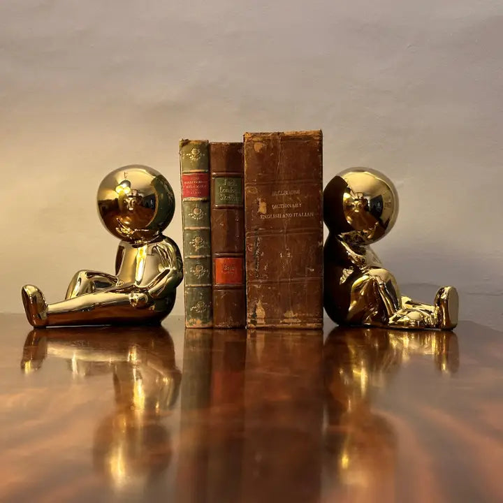 Jelly Babies Bookends - Gold - 17cm