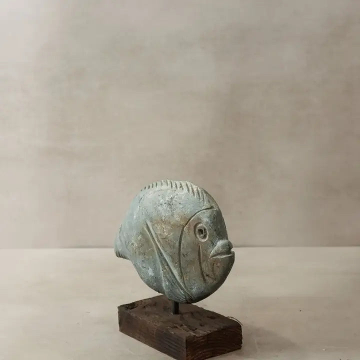 Stone Fish Sculpture - 27cm
