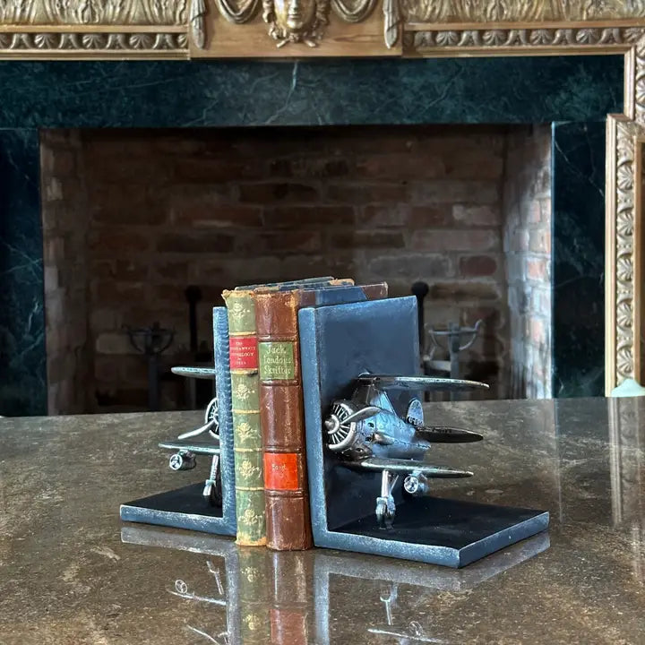 Biplane Bookends - 18cm