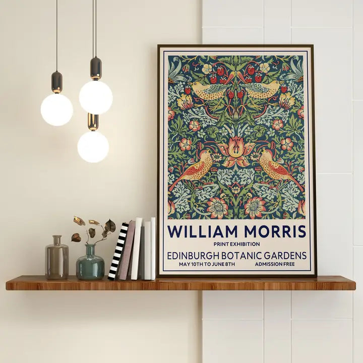 William Morris Giclée Art Print, Edinburgh Botanic Bird