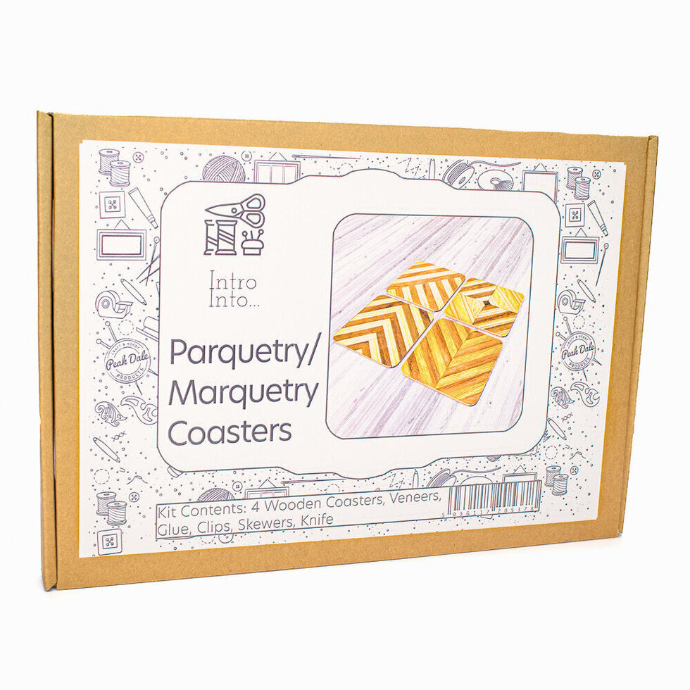 Introductory Marquetry Coaster Painting Kit - Marquetry Coaster Painting Kit