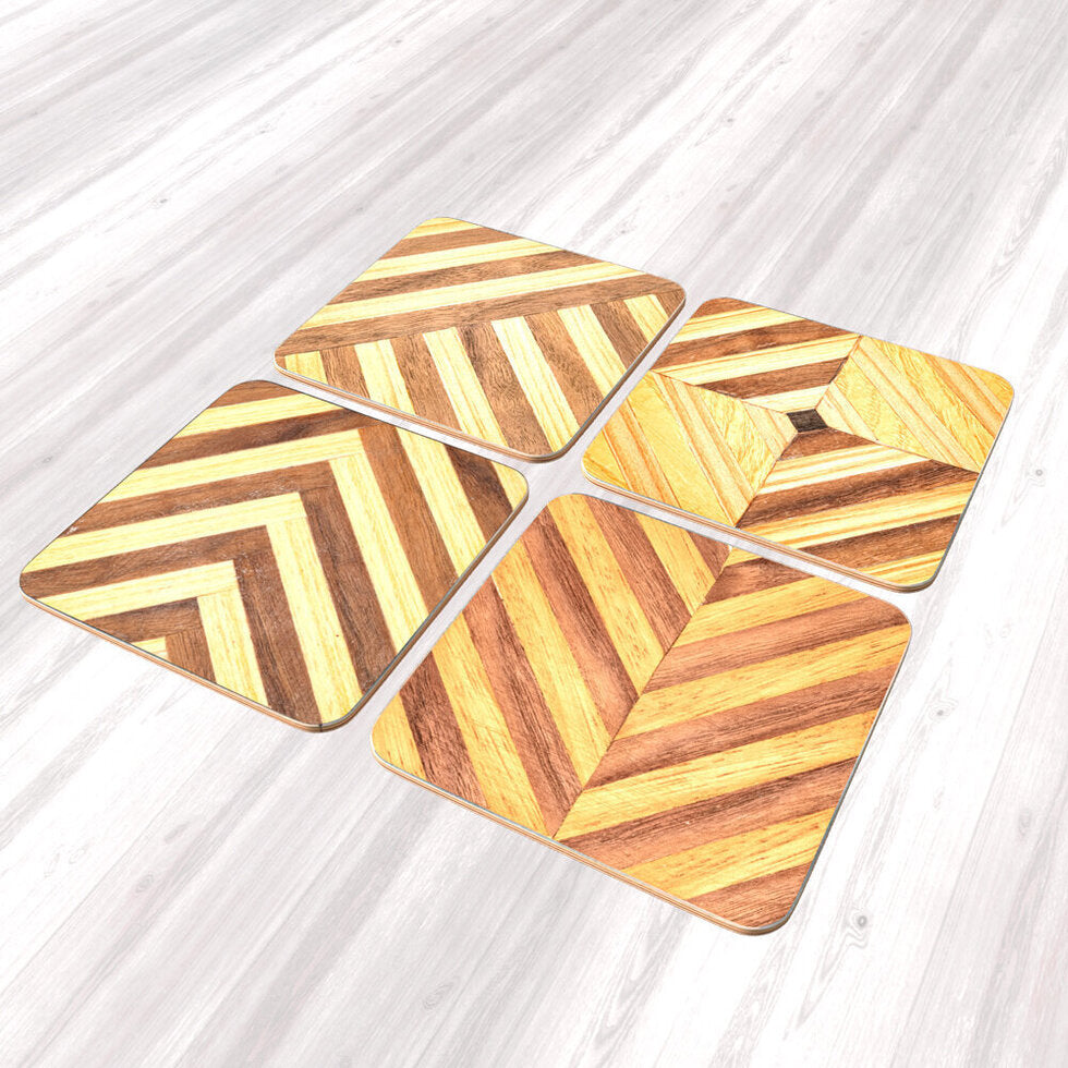 Introductory Marquetry Coaster Painting Kit - Marquetry Coaster Painting Kit