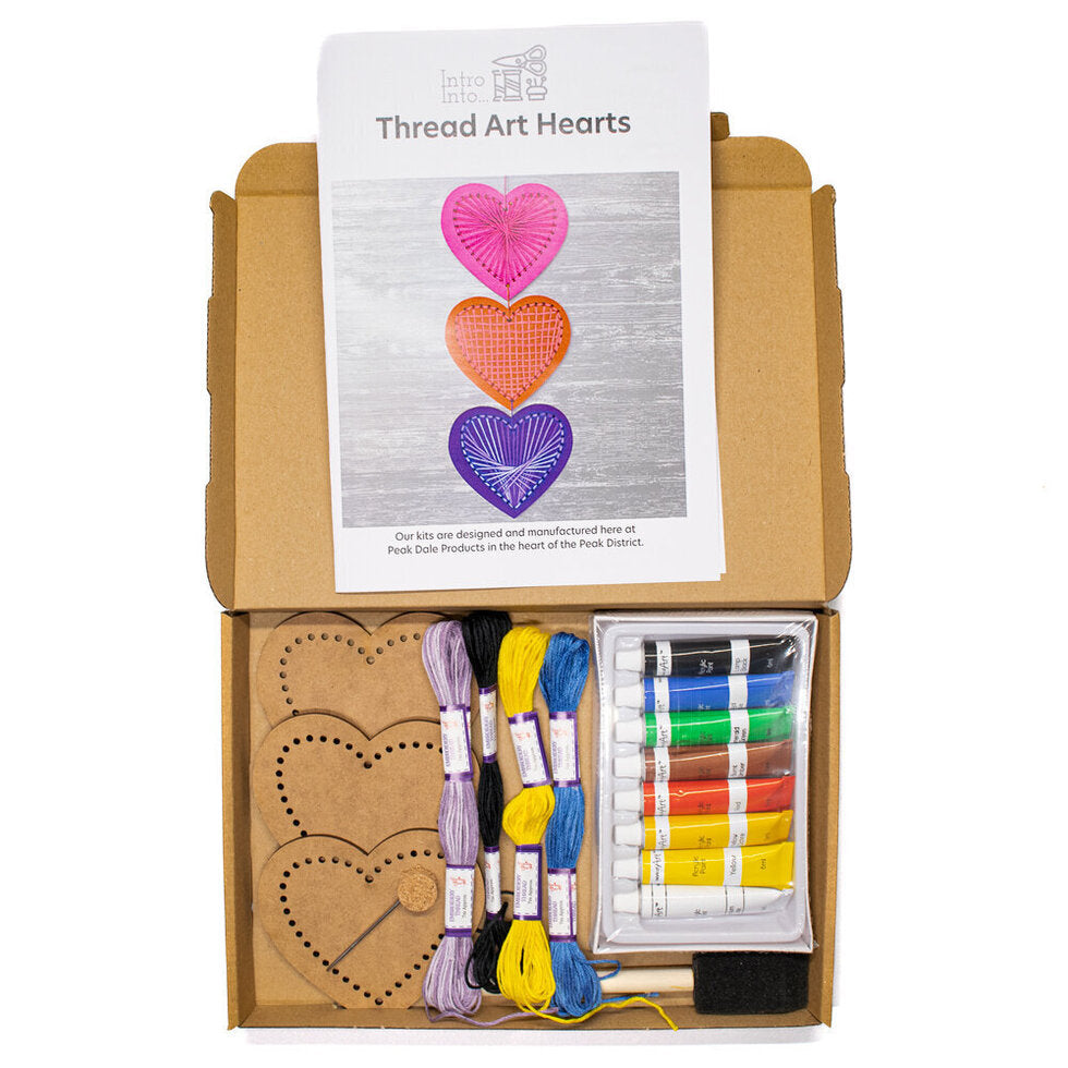 Introductory Thread Art Kit - Heart Thread Art Kit