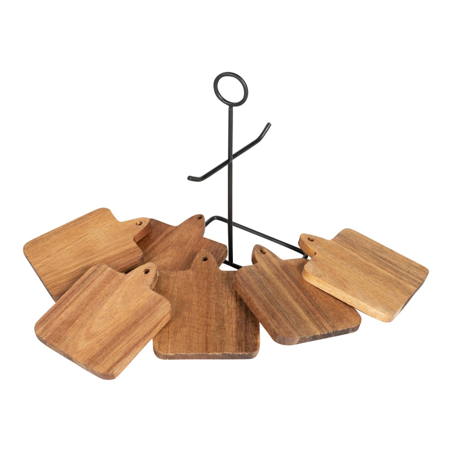 Acacia Chopping Board Coasters - Set of 6 - 9cm