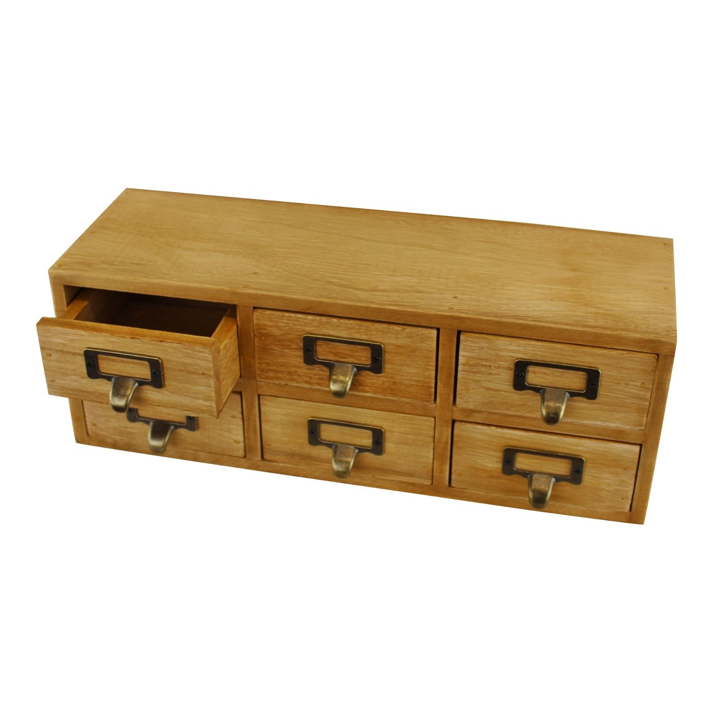 6 Drawer Double Level Small Storage Unit - 36cm