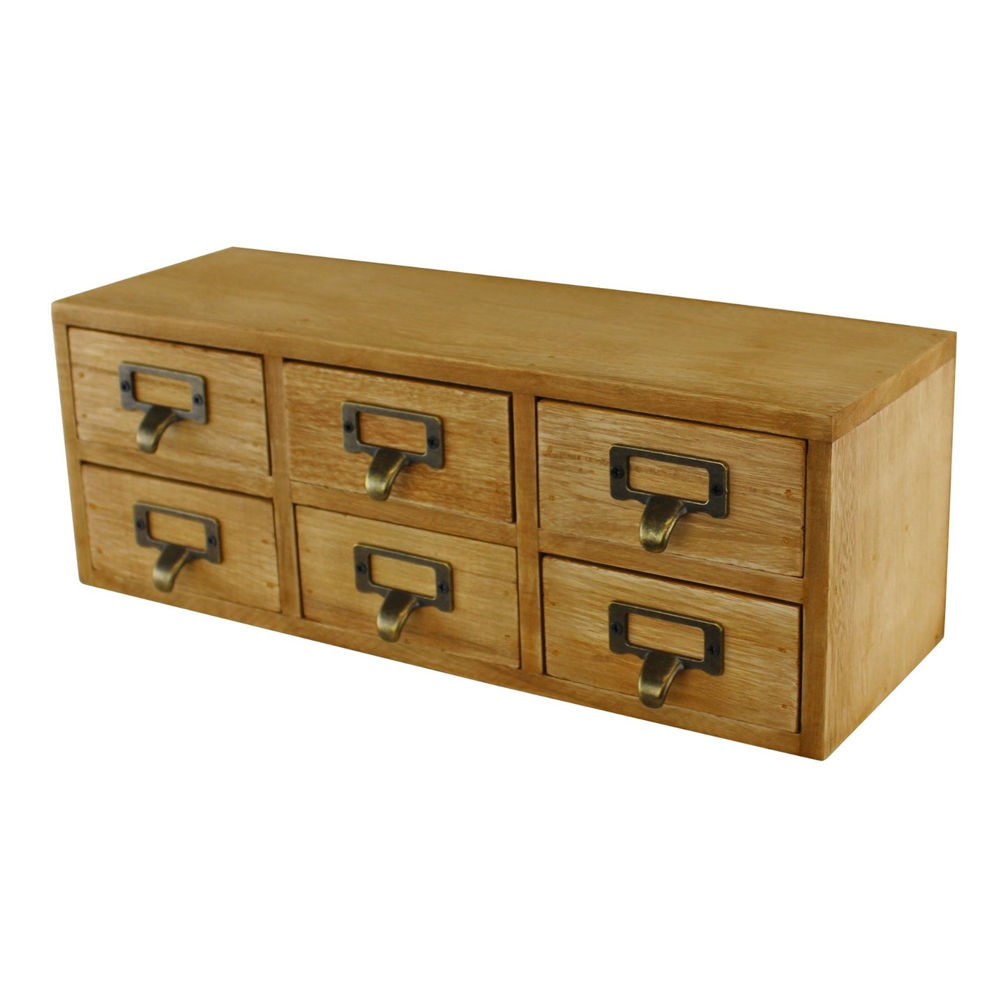 6 Drawer Double Level Small Storage Unit - 36cm