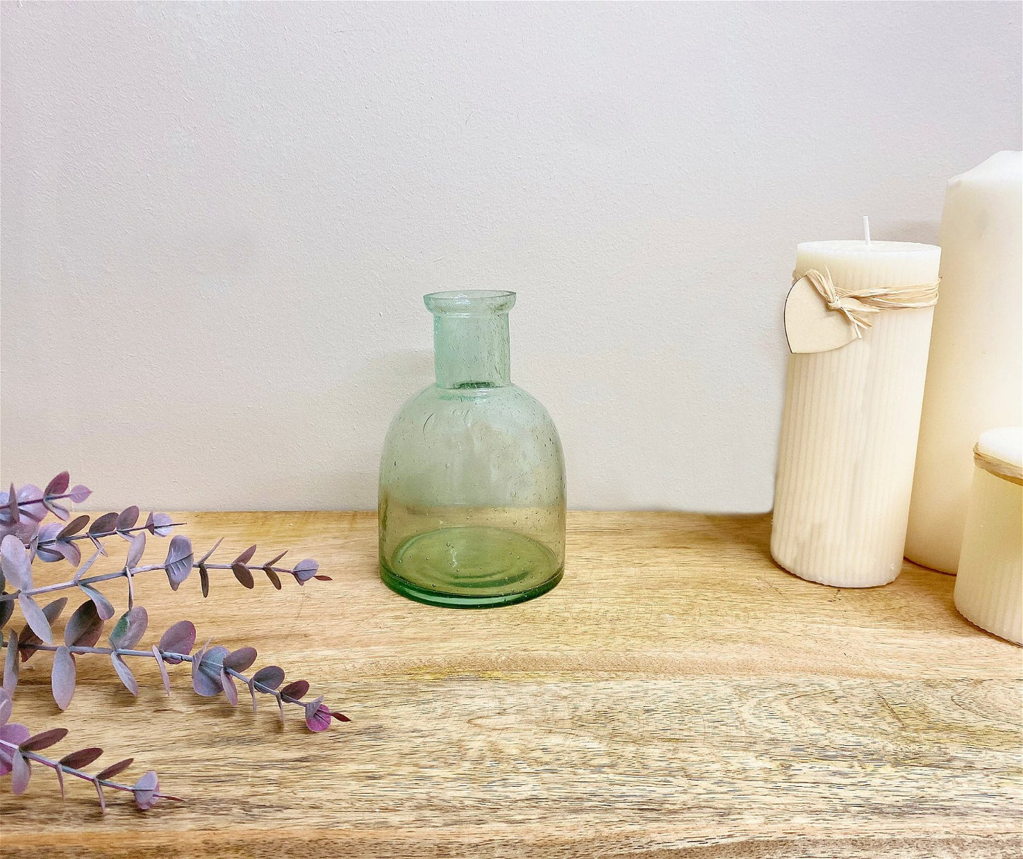 Dark Green Dome Bubble Vase - 15cm