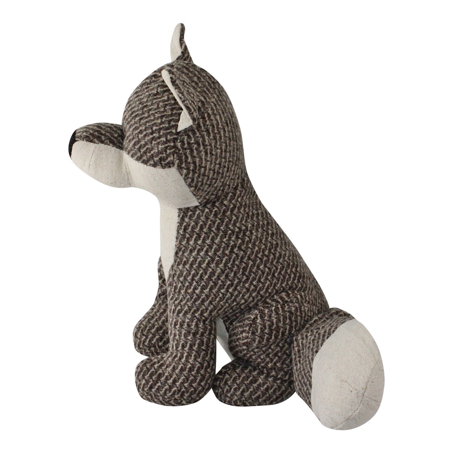 Brown Fabric Fox Doorstop - 29cm
