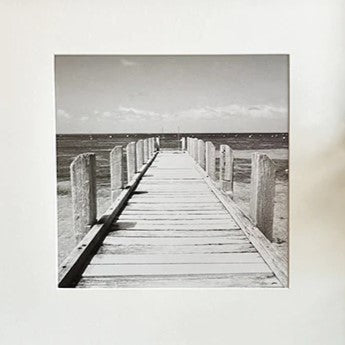 Coastal Framed Wall Art - Sepia Seascape Pictures 40cm