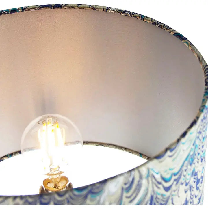 Contemporary and Vivid Peacock Print Table/Pendant Lamp Shade - 12"