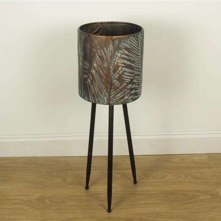Foliage Planter Verdigris - 89cm