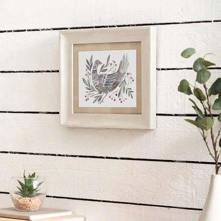 Ritsurin Mulberry Framed Print Birch - 33.6x38.6cm