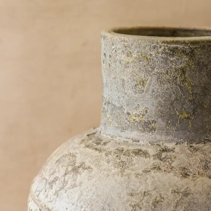 Rustic Indonesian Ribbed Jug/Vase - 60cm