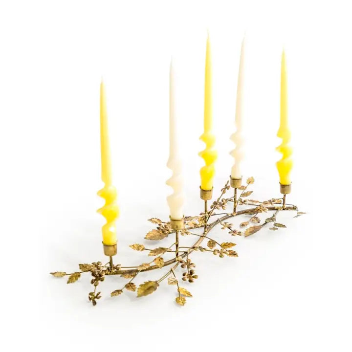 Antique Gold Branch Candle Holder