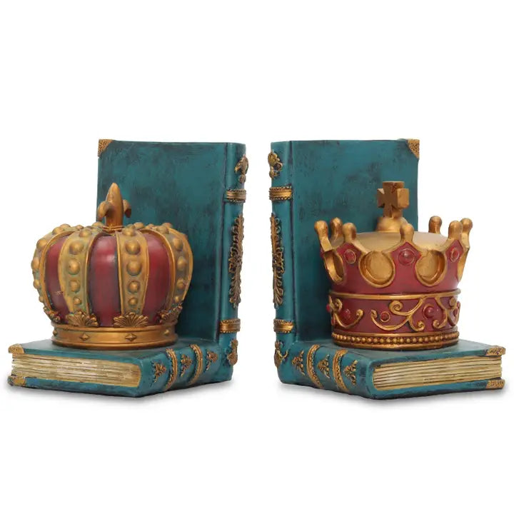 Crown Bookends - 25.5cm