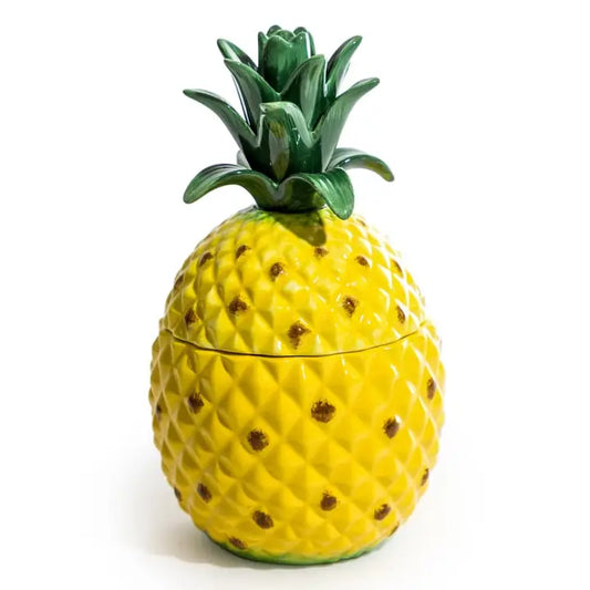 Large Ceramic Pineapple Jar / Storage Bowl - 28cm