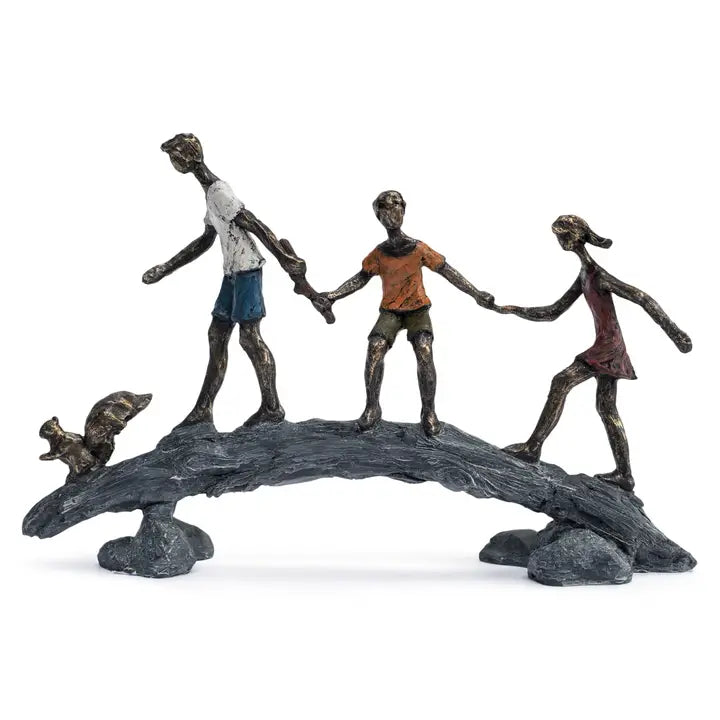 Children On A Bridge - 36cm