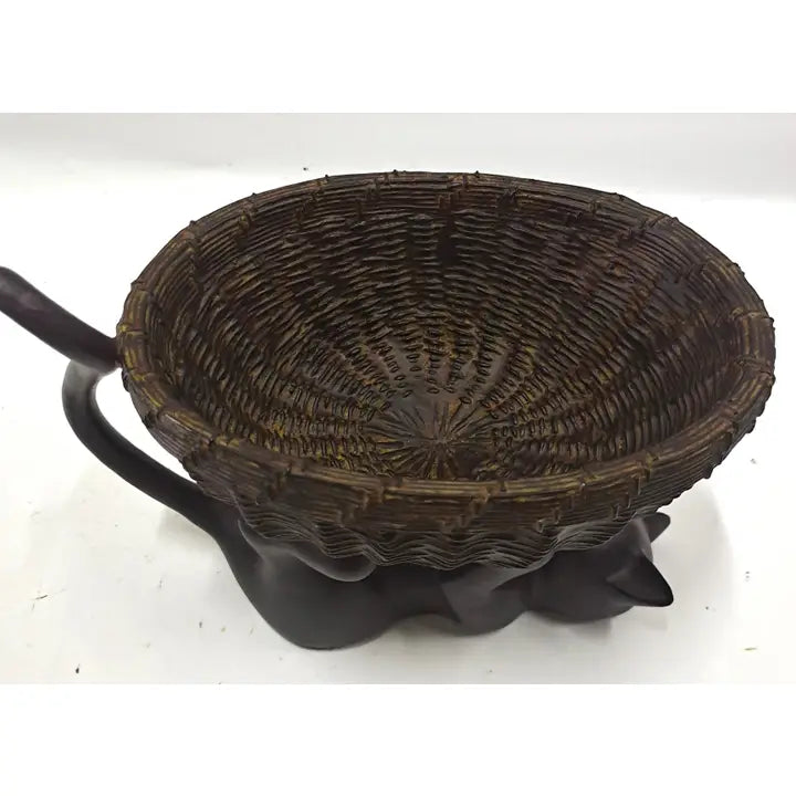 Cat Holding A Basket - 33cm