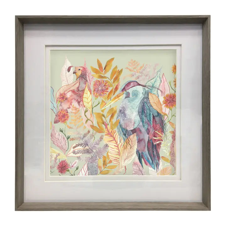 Ennerdale Forest Framed Print Nut/Harvest - 81x81cm