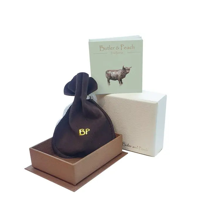Butler & Peach Miniature Bronze Whippet - 3cm
