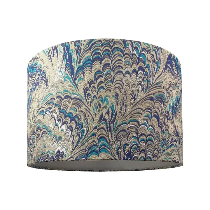 Contemporary and Vivid Peacock Print Table/Pendant Lamp Shade - 12"