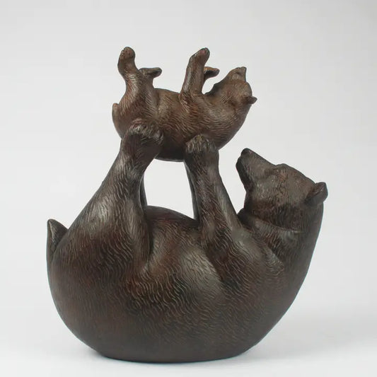 Mama Bear Playing with Cub - 29cm