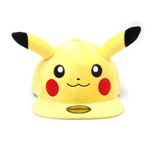 Pokemon - Pikachu Plush Novelty Snapback Cap