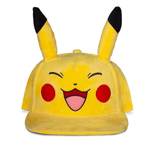 Pokemon - Extremely Happy Plush Pika - Snapback Cap