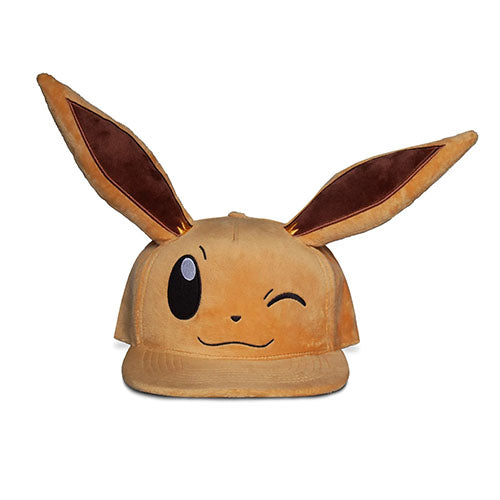 Pokemon - Winking Plush Eevee - Snapback Cap