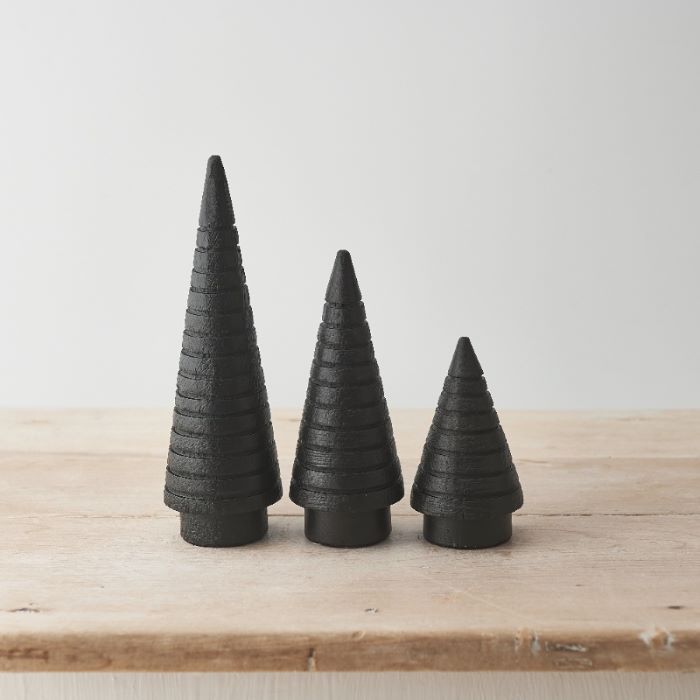 Black Wooden Minimalistic Tree Ornaments