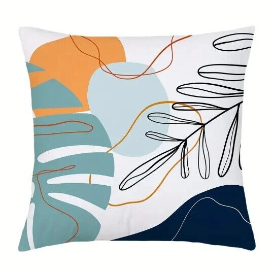 Botanical Leaves Cushion Cover 18"