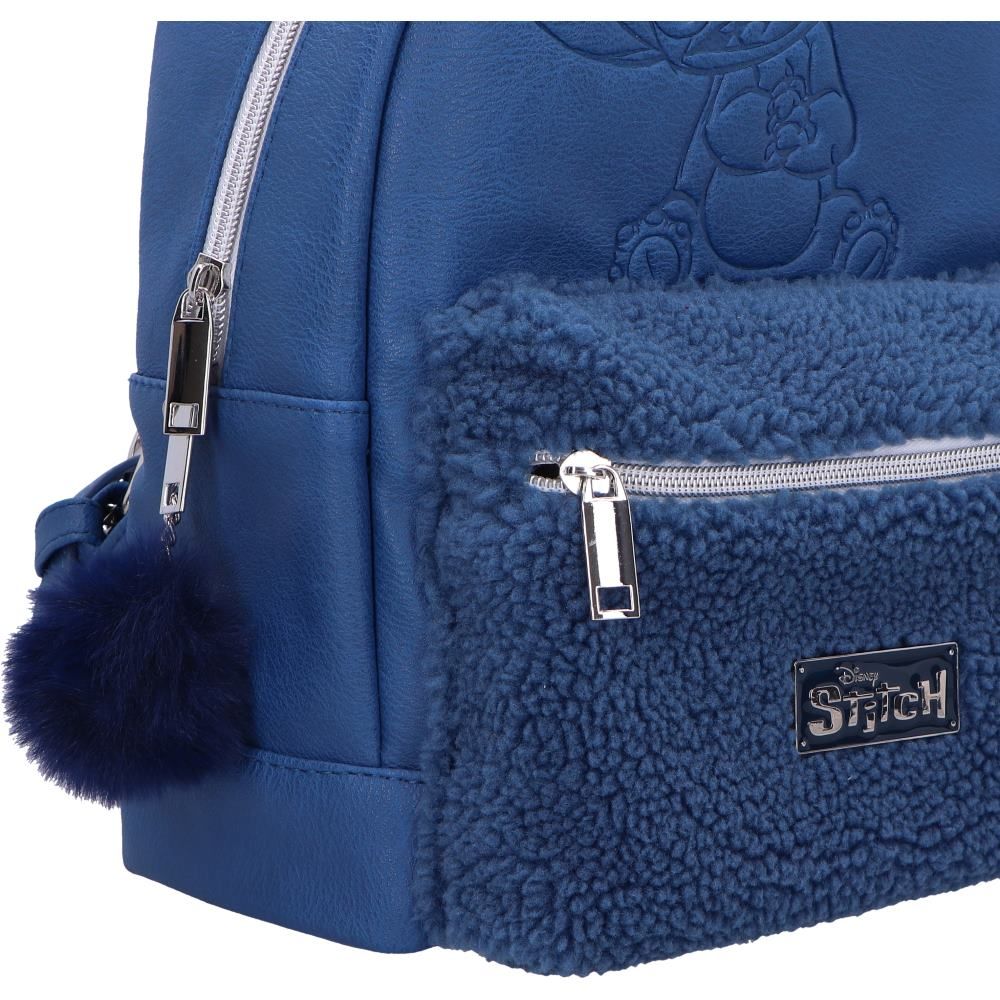 Disney Stitch Fluffy Backpack - 28cm