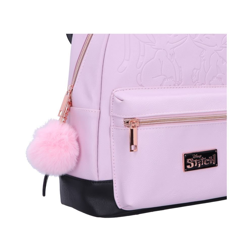 Disney Stitch & Angel Fluffy Backpack - 28cm