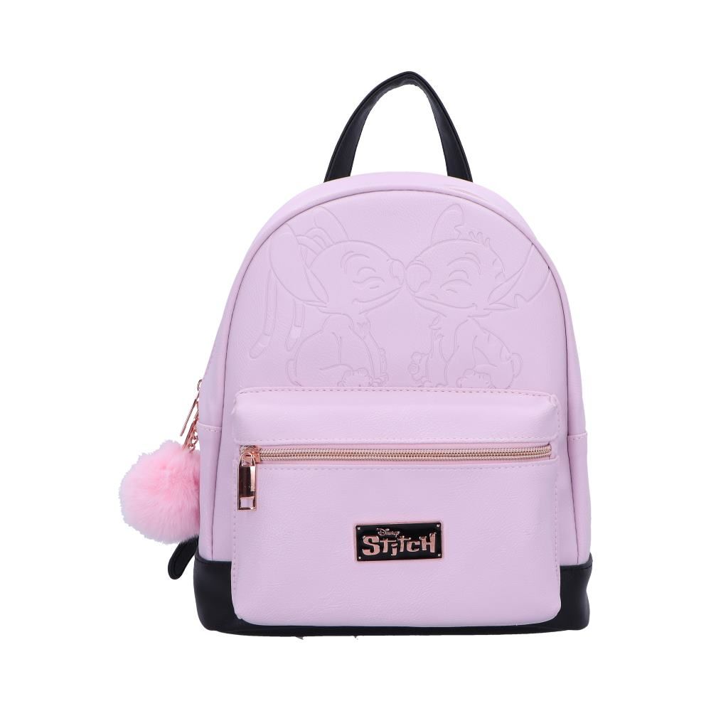 Disney Stitch & Angel Fluffy Backpack - 28cm