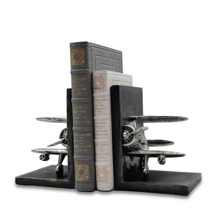 Biplane Bookends - 18cm