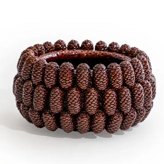 Large Ceramic Pine Cone Bowl - 35cm