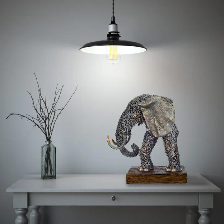 Urban Steel Half Elephant - 36cm