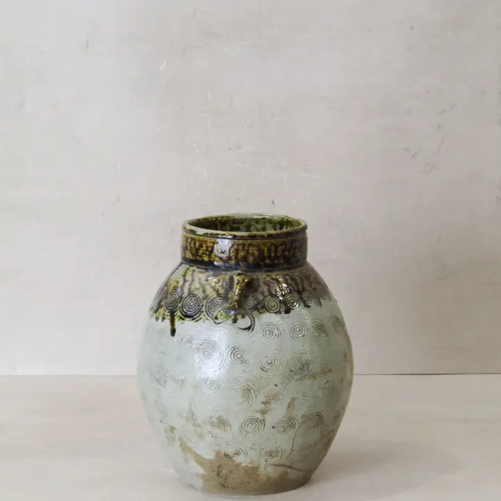 Vintage Glazed Yunnan Pot Rustic - 24cm