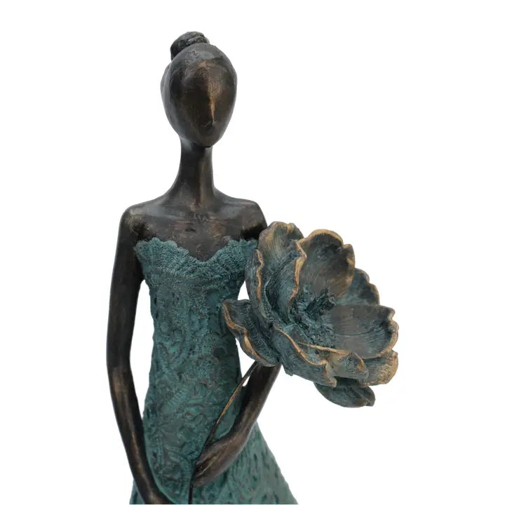 Rose - Girl Holding Flower in Front - 54cm
