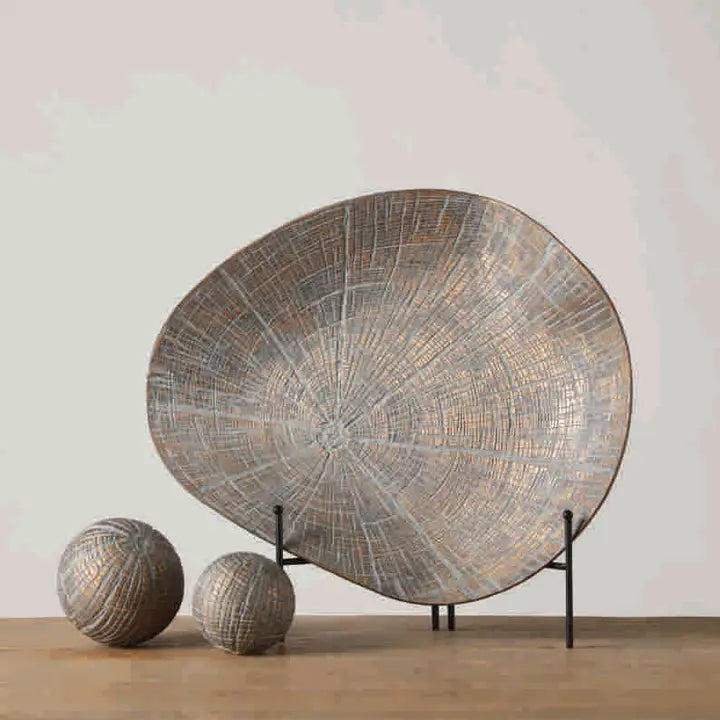 Gold Patterned Bowl - 41cm