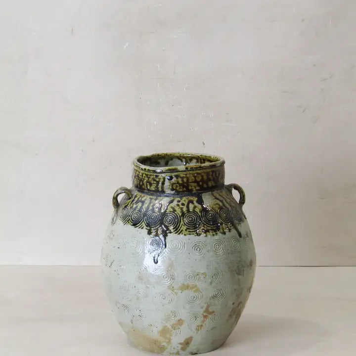 Vintage Glazed Yunnan Pot Rustic - 24cm