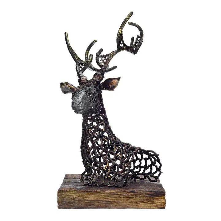 Urban Steel Deer Head - Stand - 44cm