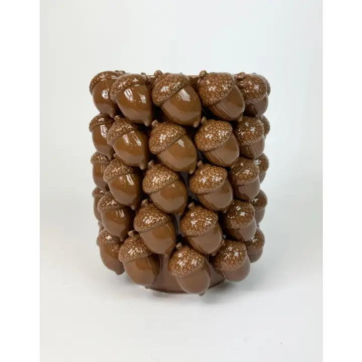 Ceramic Large Multi Acorn Vase - 25cm