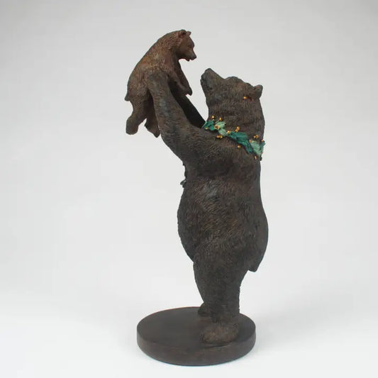 Mama Bear Playing with Cub - 20cm