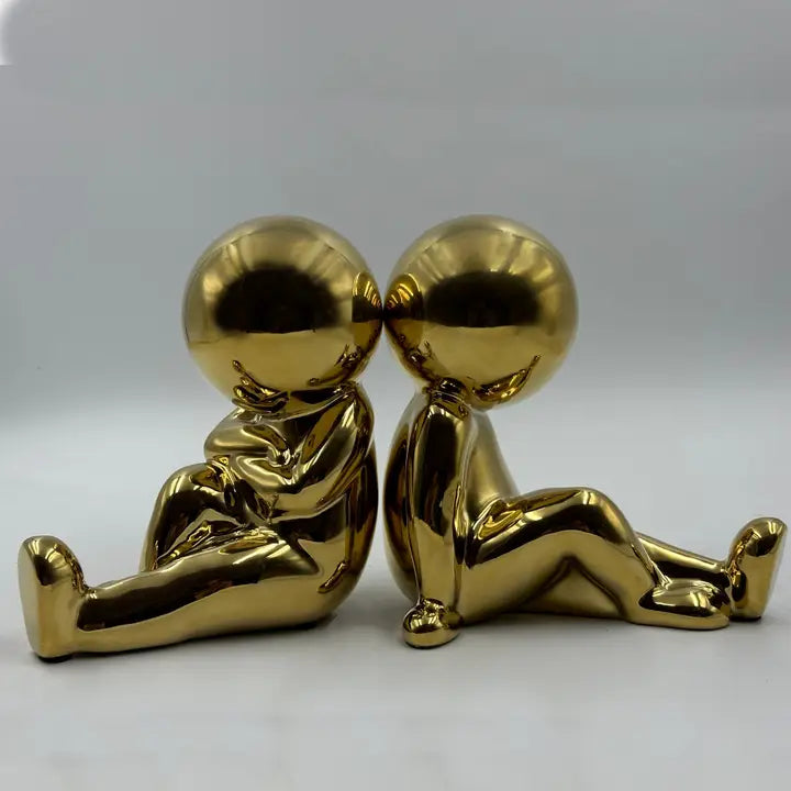 Jelly Babies Bookends - Gold - 17cm
