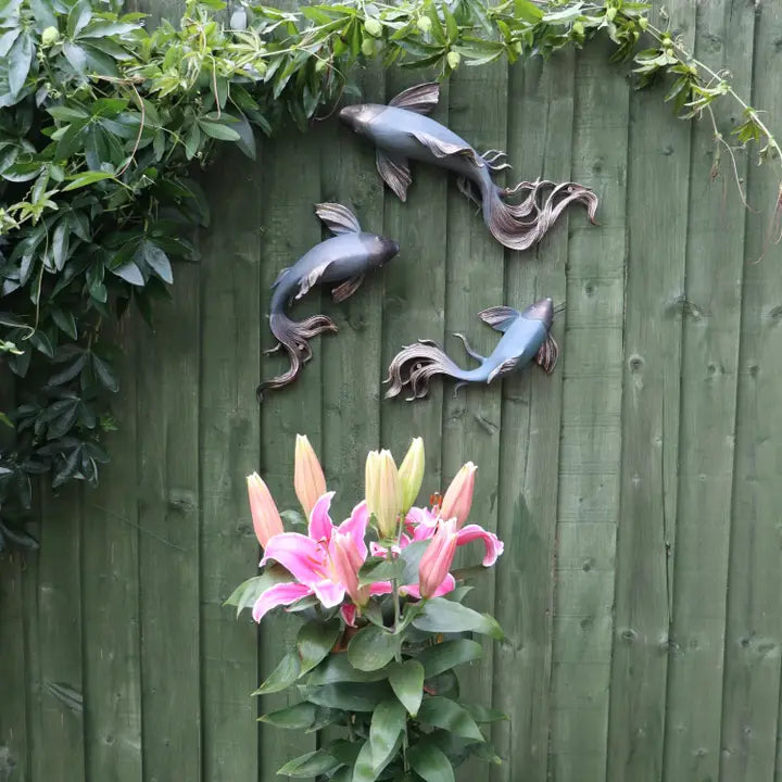 Bronze Fish Wall Art (Large) - 46cm